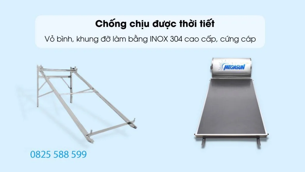 Máy nước nóng năng lượng mặt trời Megasun 200 Lít Chịu Áp 4 Máy nước nóng năng lượng mặt trời Megasun Chịu Áp