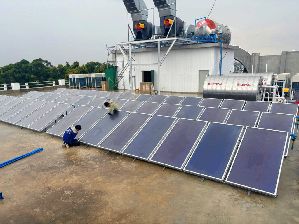 Tấm phẳng thu nhiệt nước nóng năng lượng mặt trời