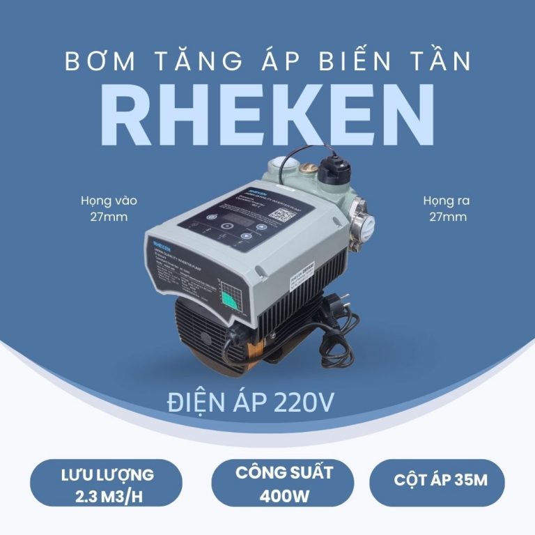 Máy bơm nước tăng áp biến tần Rheken WZB35-400I-400W