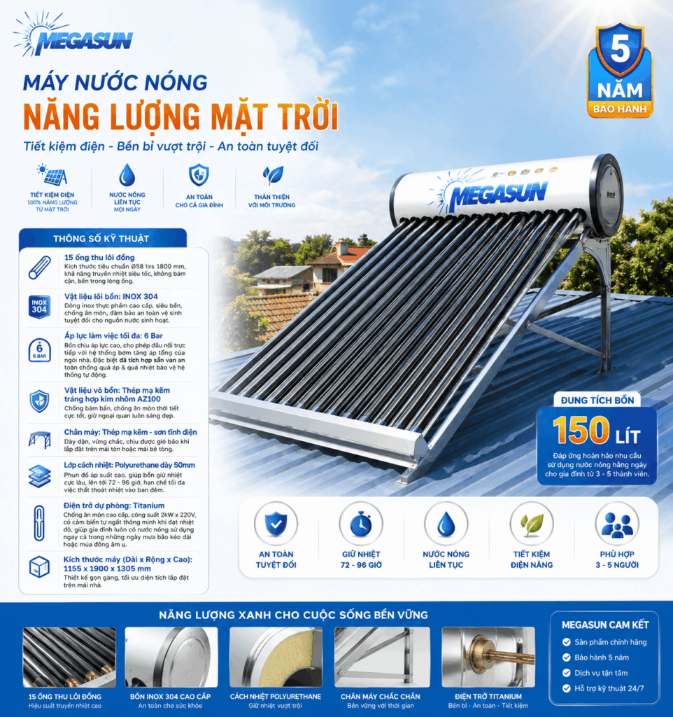 Máy Nước Nóng Năng Lượng Mặt Trời Megasun MGS-1815-VCP 2 3cc67e35 cabb 4bb7 9160 dcefb13a3dbf