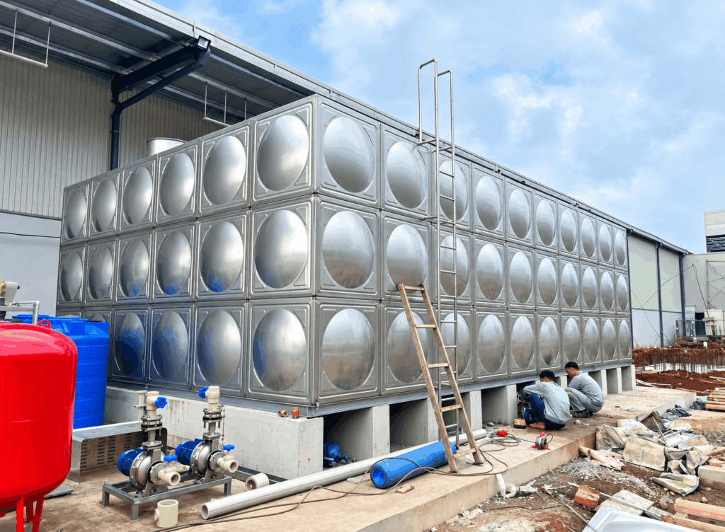 Bồn Nước Lắp Ghép Inox Chất Lượng, Bền Bỉ, Giá Tốt 6 Bồn Nước Lắp Ghép Inox