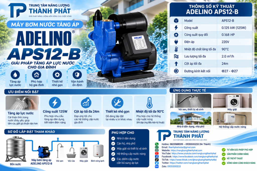 Poster may bom tang ap Adelino APS12 B